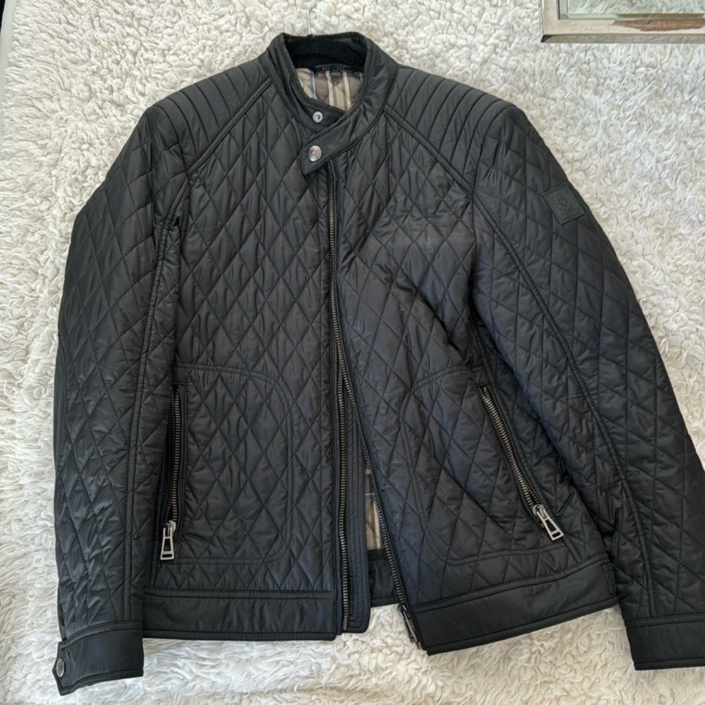 Belstaff black rain jacket